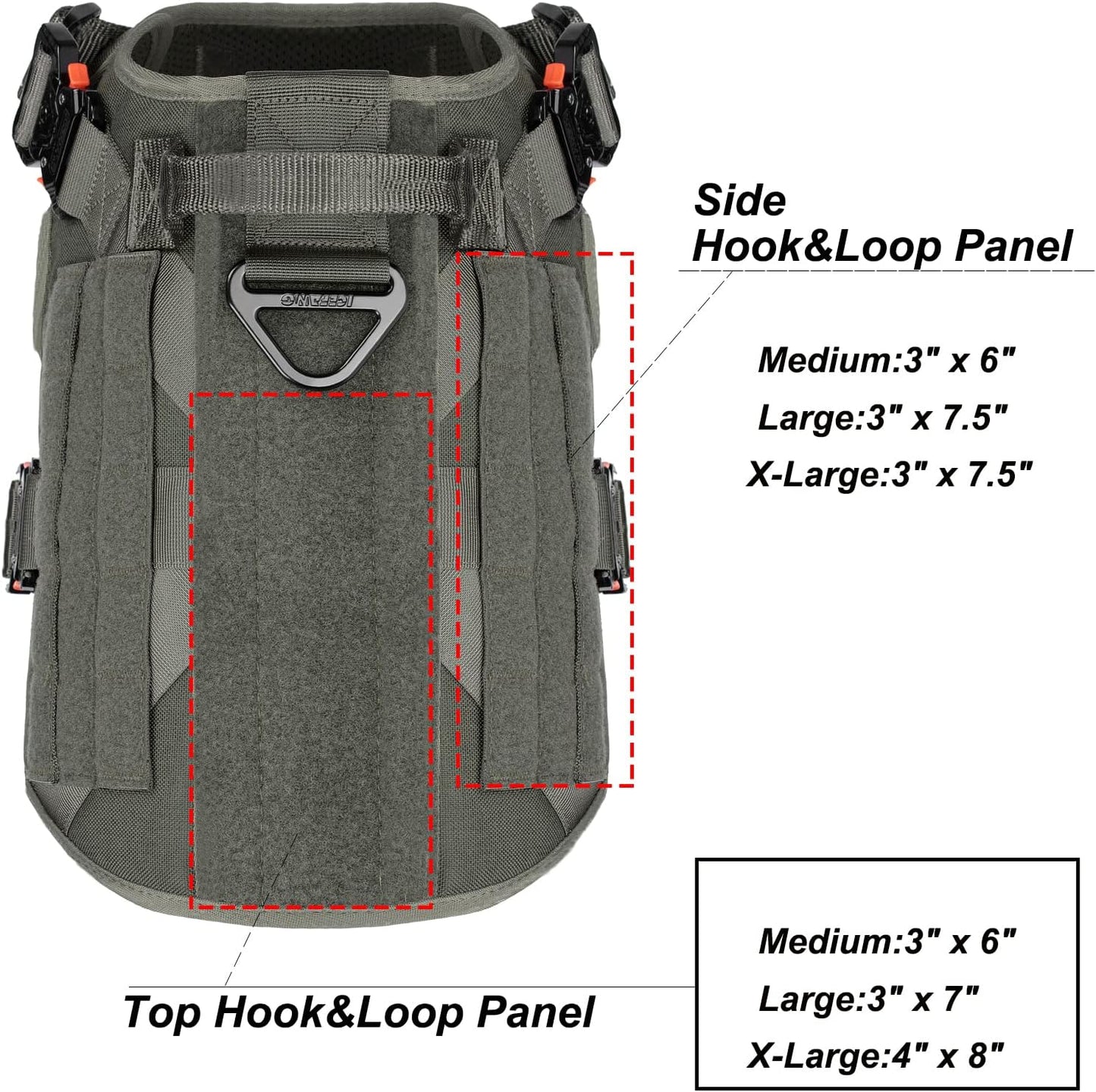 Tactical No-Pull Dog Harness – Adjustable Heavy-Duty Vest with Reflective Straps & Secure Control Handle