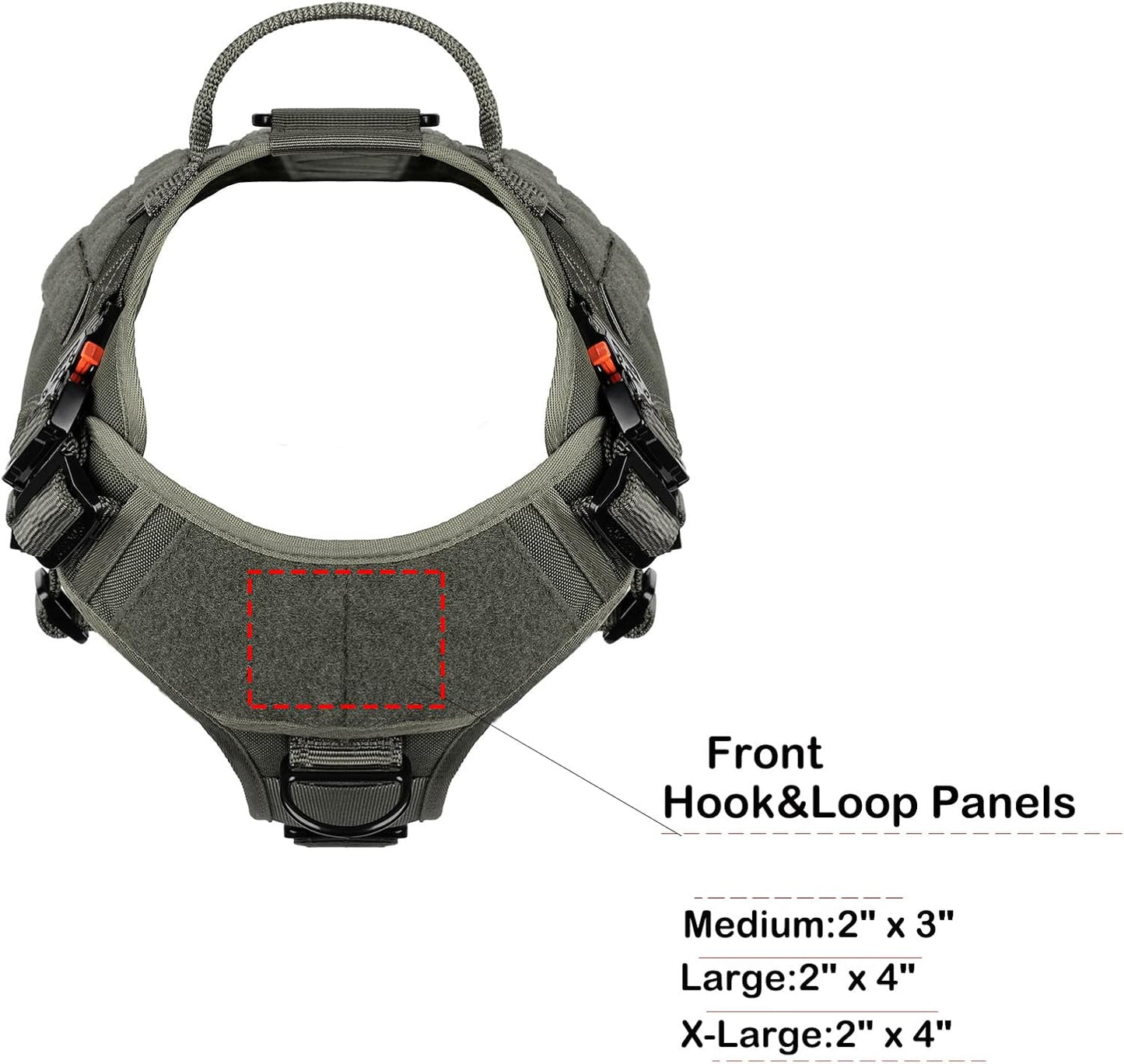 Tactical No-Pull Dog Harness – Adjustable Heavy-Duty Vest with Reflective Straps & Secure Control Handle